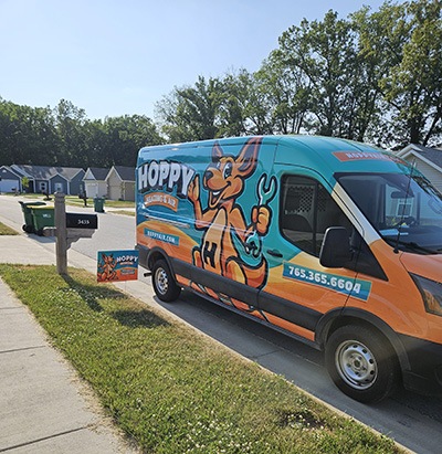 Hoppy Van Parked On Street